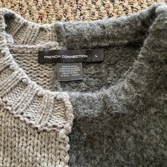 French Connection Mens Split Sweater - Size L - Picture 2 of 7